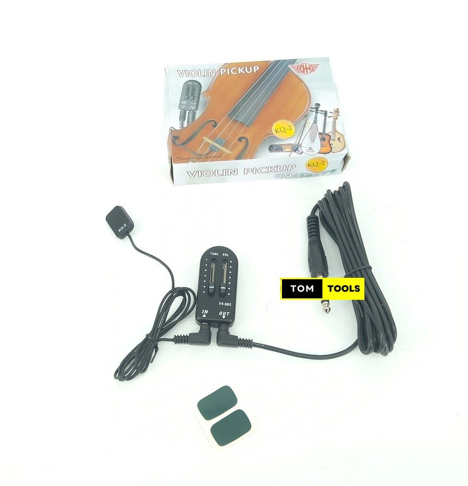 KQ-2 Violin Pickup for Stringed Instruments with Volume Tone Controls