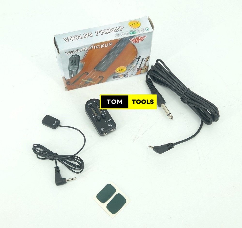 KQ-2 Violin Pickup for Stringed Instruments with Volume Tone Controls