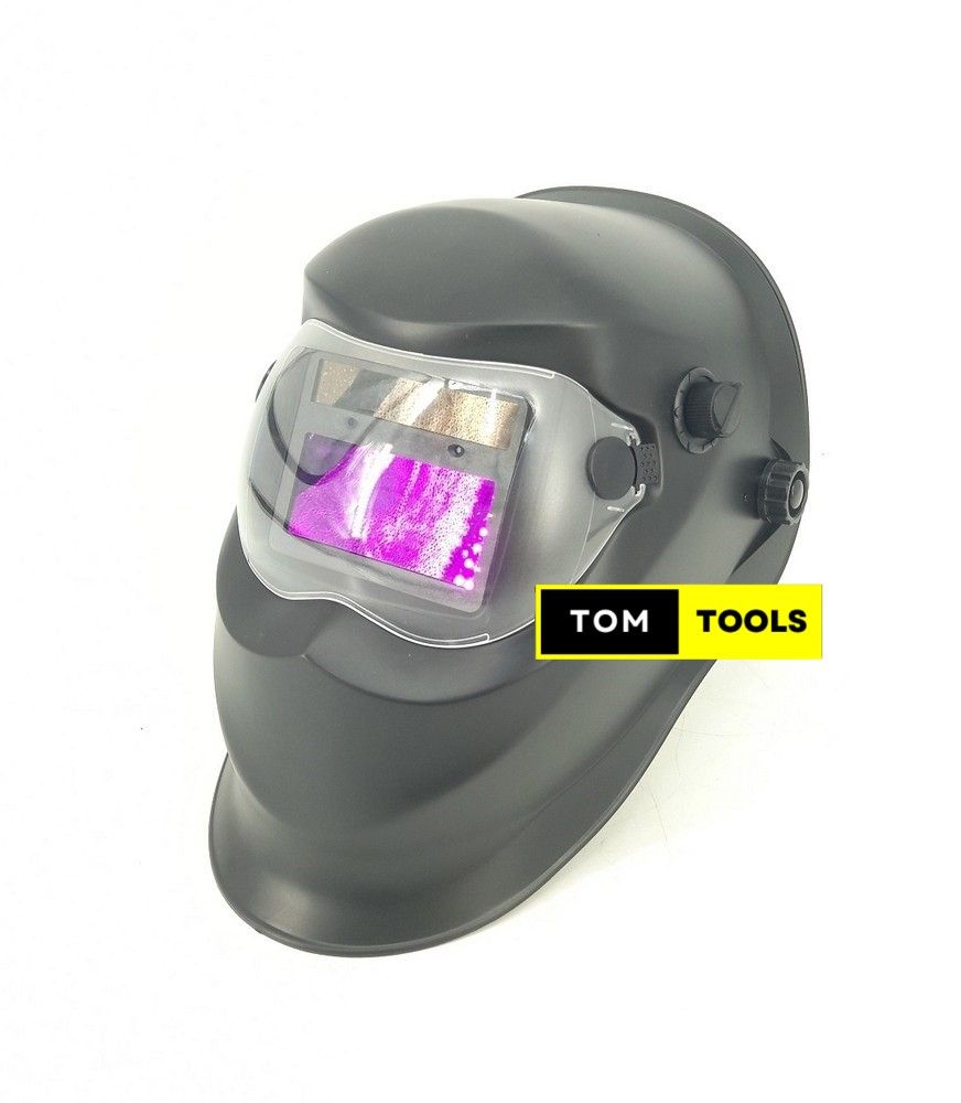 Matt Black Auto Darkening Welding Helmet with Wide View