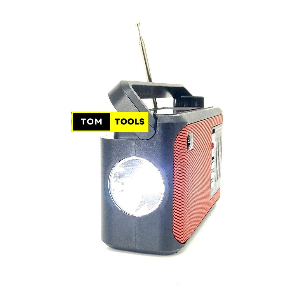 ST2421 Solar Rechargeable 3 Band Radio with Bluetooth, USB, TF Card, Torch