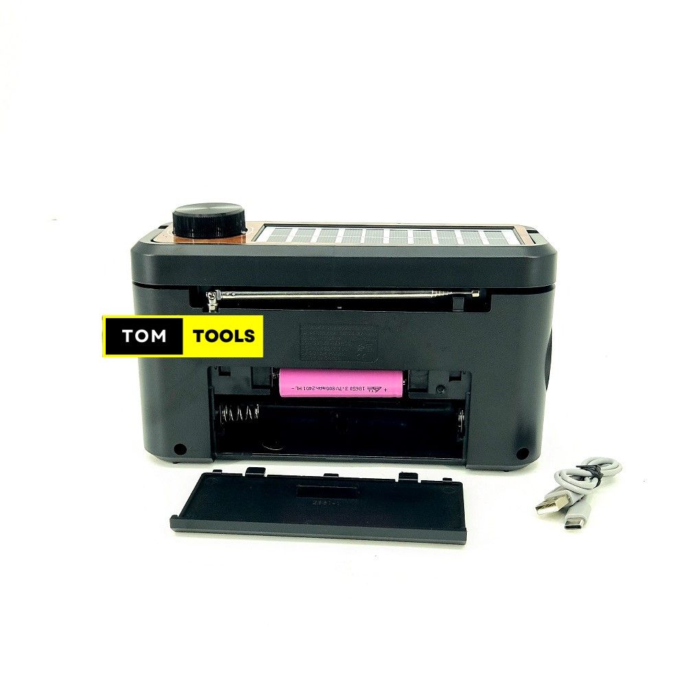 ST2421 Solar Rechargeable 3 Band Radio with Bluetooth, USB, TF Card, Torch
