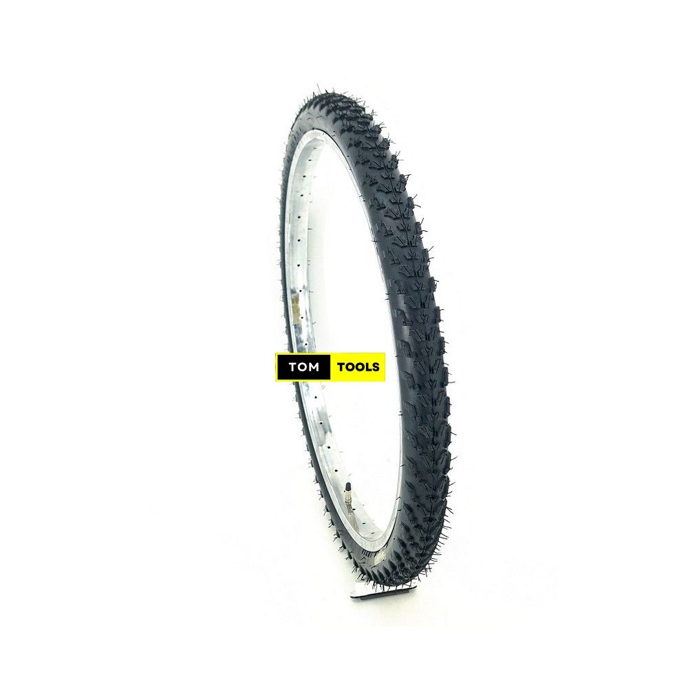 NYLON 24 x 2.125 inch Complete Road Mud Bicycle Tyre, Rim, Tube
