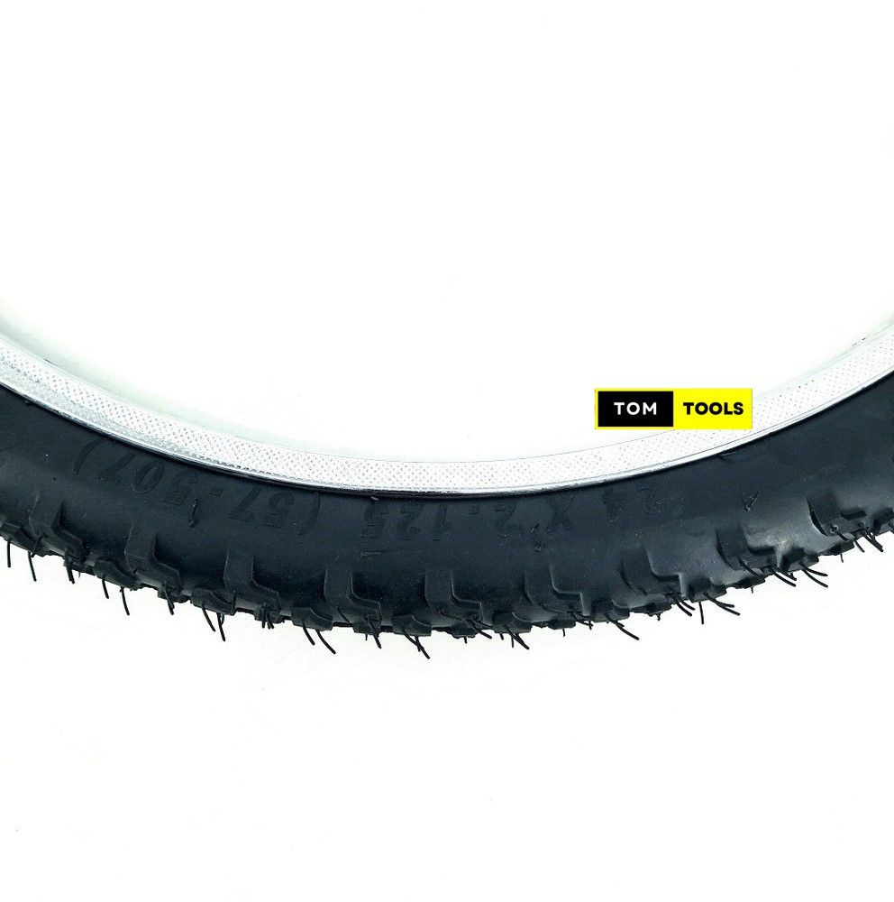 NYLON 24 x 2.125 inch Complete Road Mud Bicycle Tyre, Rim, Tube