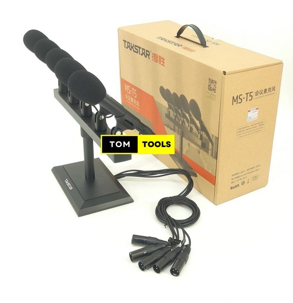 MS-T5 Conference Microphone Wired Desktop Cardioid Front Address Mic Set