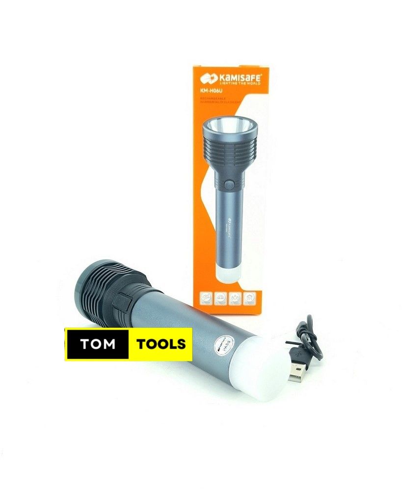 Kamisafe KM H07U Rechargeable Aluminium Alloy Flashlight Torch