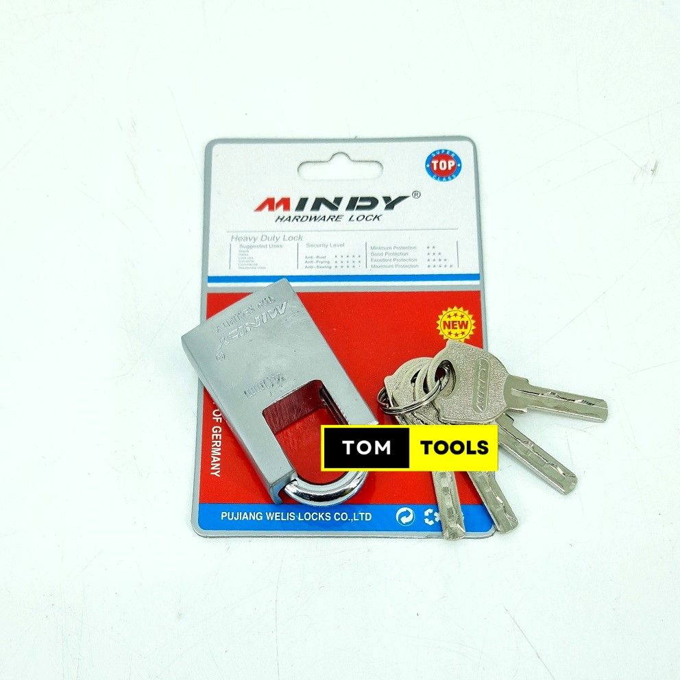 Mindy 40mm Anti-Theft Padlock with 4 Flat Keys