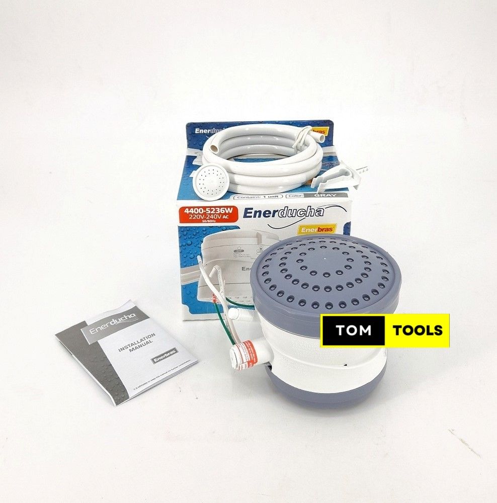 Enerbras Enershower 3T Instant Shower for Low Pressure Salty and Normal Water