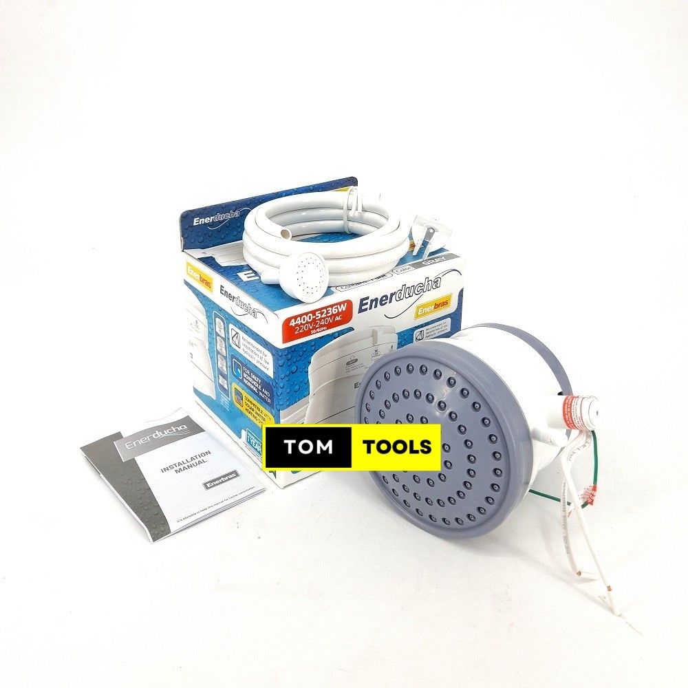 Enerbras Enershower 3T Instant Shower for Low Pressure Salty and Normal Water