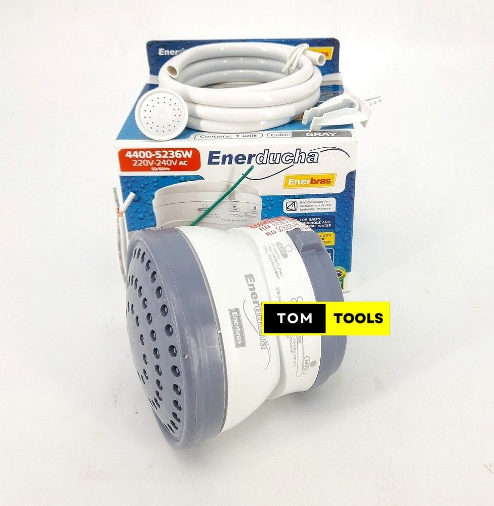 Enerbras Enershower 3T Instant Shower for Low Pressure Salty and Normal Water