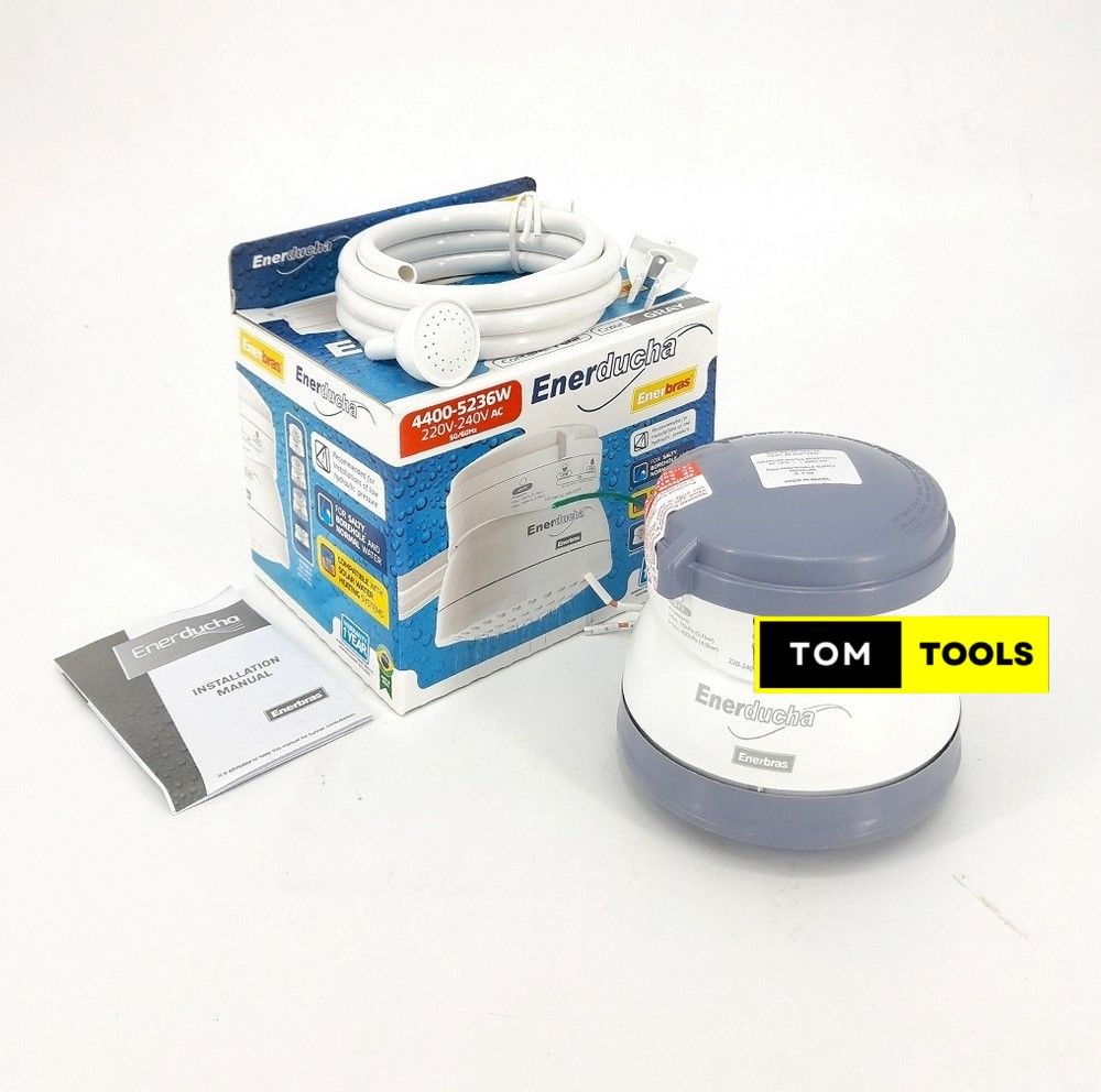 Enerbras Enershower 3T Instant Shower for Low Pressure Salty and Normal Water