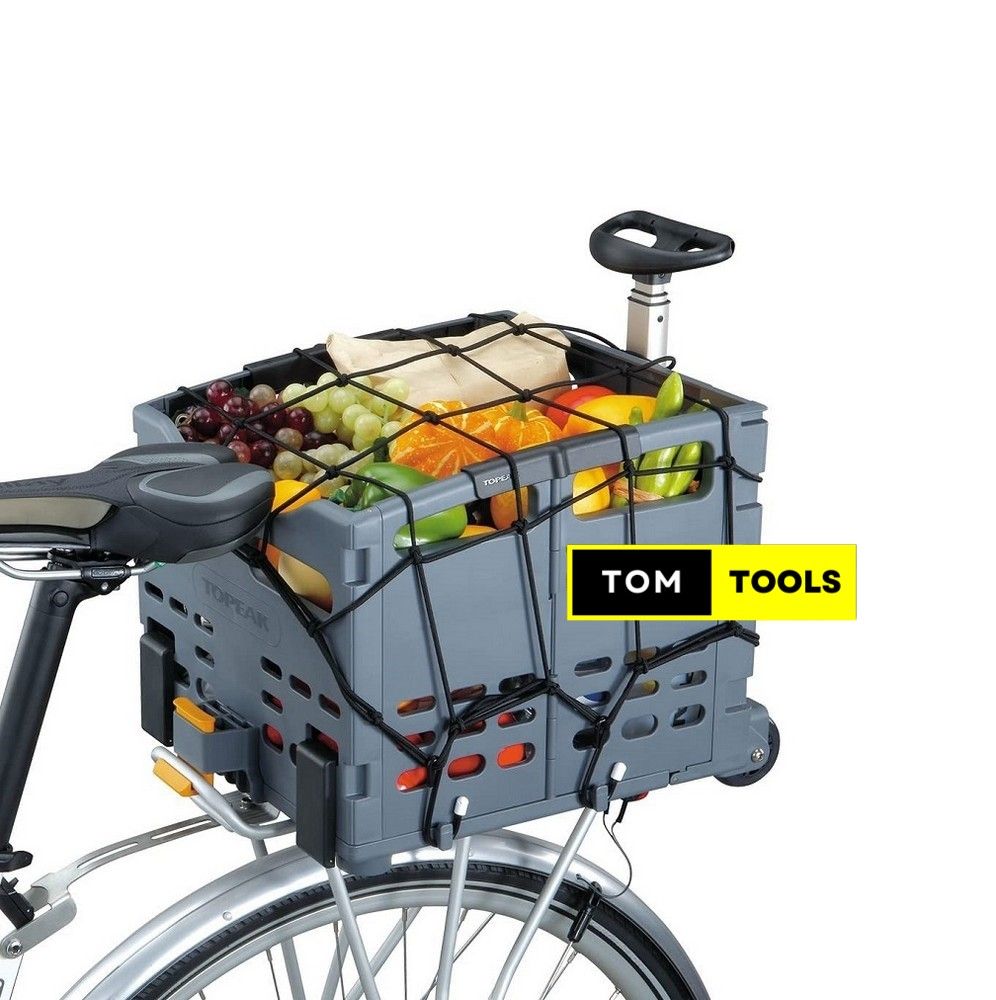 Elastic Bungee Cord Cargo Net with Metal Hooks for Bicycle, Motorcycle