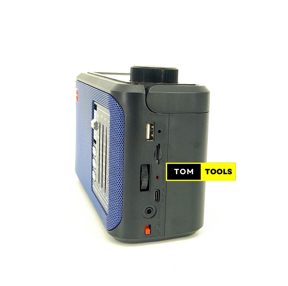 BLUE ST2421 Solar Rechargeable 3 Band Radio with Bluetooth, USB, TF Card