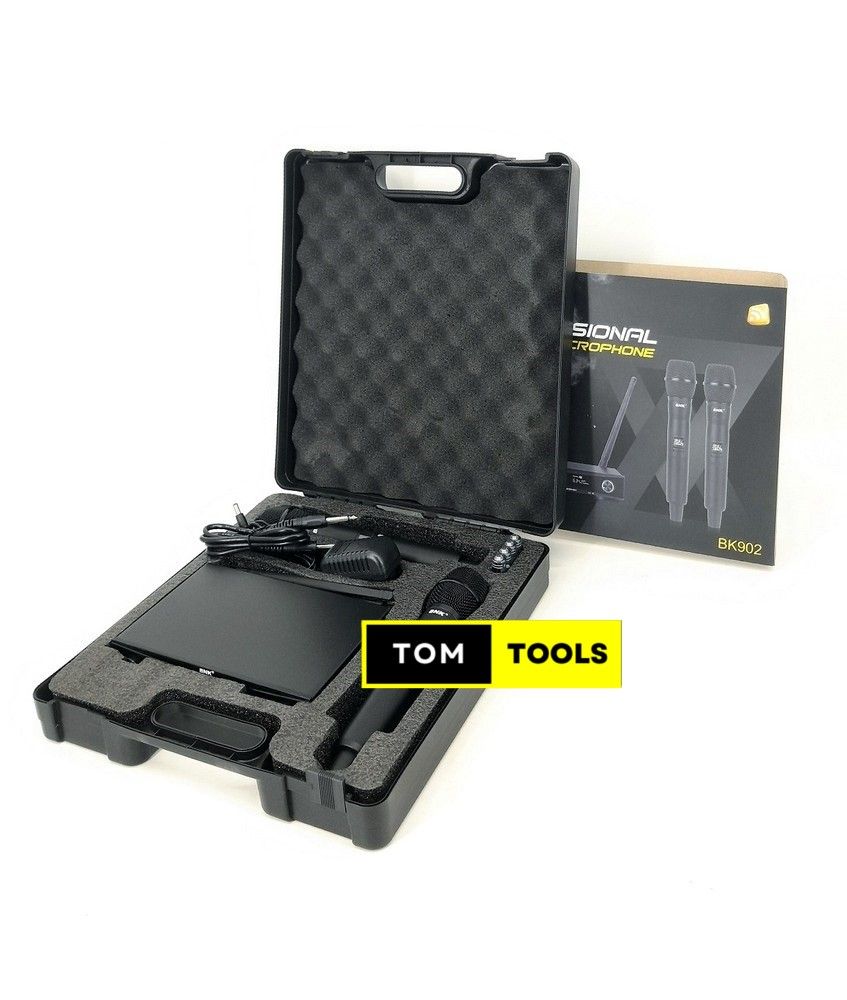 BNK BK902 UHF Dual 2 Channel Wireless Microphone System