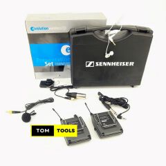 Sennheiser Evolution Wireless G2 Presentation Set Wireless Lapel Mic Camera Mic