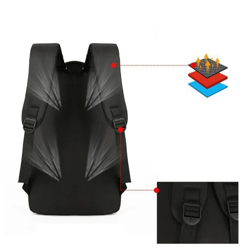 3 PCS Bags Men women Bags Backpacks Bookbags School Bags Medium Size USB Laptop Bags Travel Bags