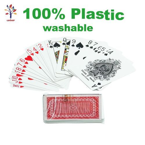 Fashion 100% Washable Plastic Playing Cards Poker Set High Quality.Great Value Budget Playing Cardshigh gloss material .Plastic High Quality.Family gaming leisure.Comes packaged in a pack.