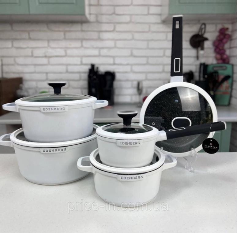 12 PC ENDEN BURG COOKWARE SET original made in Germany, Pots and Pans Set Non Stick Cookware Set, Pot and Pan Set, Kitchen Cookware Sets, Ceramic Cookware Set, Nonstick Cookware Set, Pot Set, Dishwasher Safe, Non Toxic