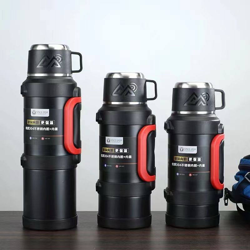 KD Executive Capto Vacuum Flask Metal with Screw Cap and Modern Leakproof Sport Thermos for Kids & Adults
