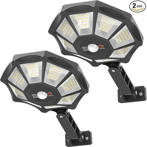 Solar Light 1 Pack Solar Powered Outdoor Lights with Motion Sensor Wall Street Lamp..-Mode 1 (low light mode): automatic startup at night, automatic shutdown in dark light during the day, mode 2 (low