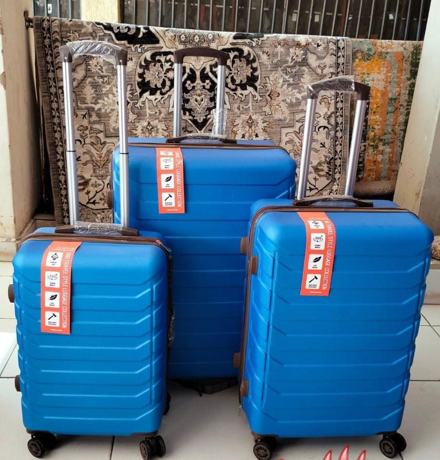 Good Partner 3 In 1 Fibre PVC Suitcase..Stylish travel suitcase made from durable fabric
Comes with a set of 360-degree wheels for convenient movement
Large and spacious enough for your belongings
Ide