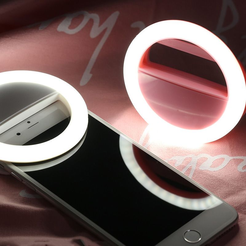 Raya 2022 HC Rechargeable Selfie Ring Light Mini Portable 36 LED USB Level Brightness Adjustable Pho