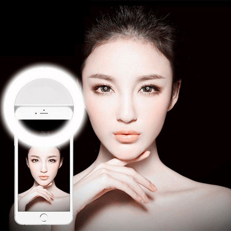 Raya 2022 HC Rechargeable Selfie Ring Light Mini Portable 36 LED USB Level Brightness Adjustable Pho