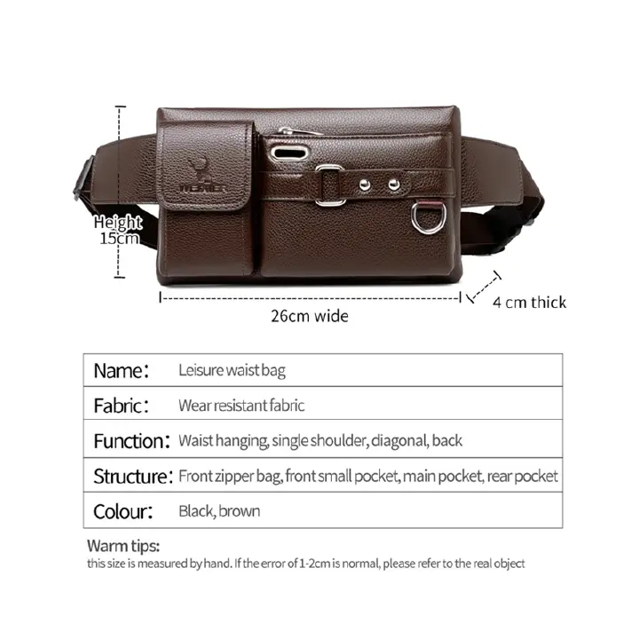 Unisex Single-Shoulder Multi-Function Sports Running Large-Capacity Waist Men's Chest Bag Casual Messenger Wallet