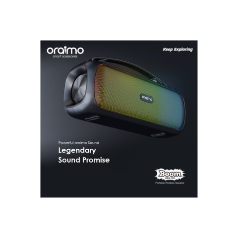 Oraimo Boom Powerful Sound Massive Bass Portable Wireless Speaker OBS-75D