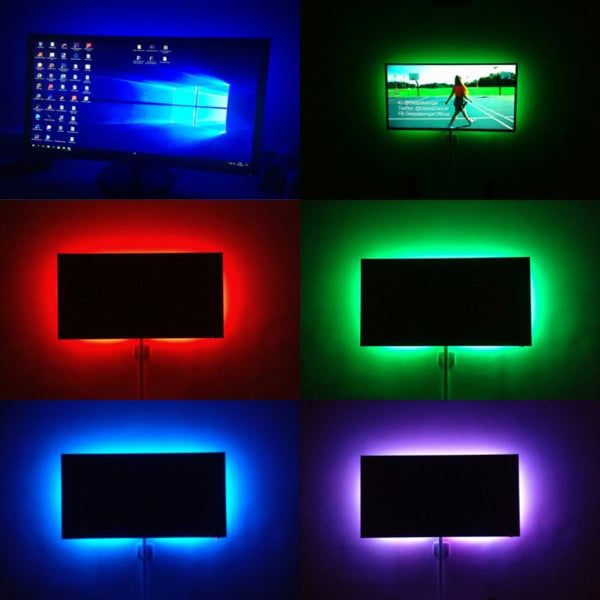 Superbright usb led strip TV background lighting with 24Key Remote