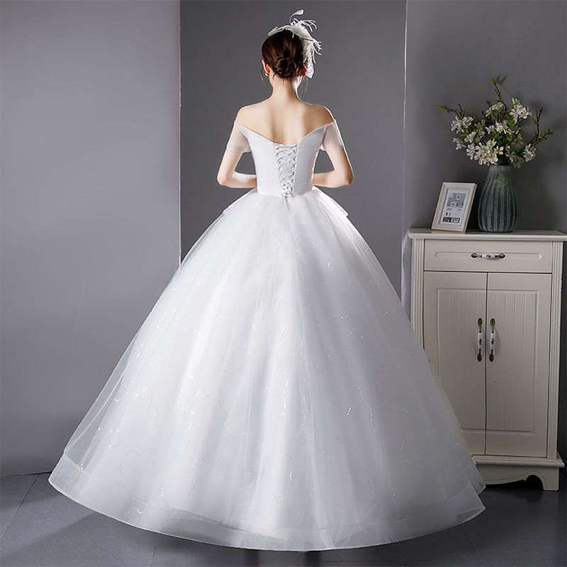 Light Wedding Dress 2024 New Bride Forest Style One Shoulder French Super Immortal Dream Slimming Pregnant Women High Waist Wedding Dress Tie Design French Romantic Wedding Dress