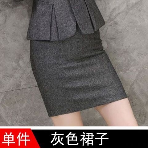 2024 Africa Summer New Gray Suit Jacket Women Long Sleeve Temperament Slimming Professional Suit High-grade Fashion Thin Professional Black Small Suit College Students Professional Suit Work Clothes