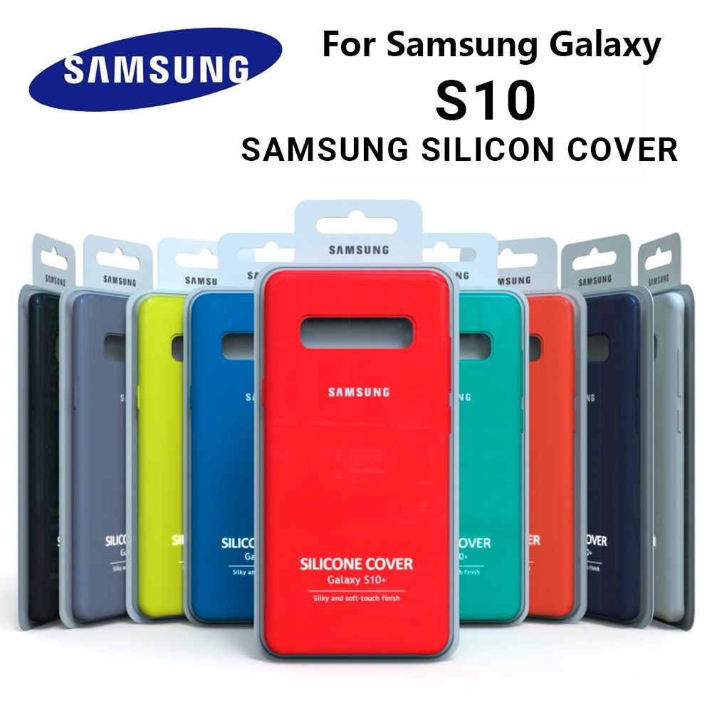 Silicone Case with Soft Touch Protective soft full cover for Samsung S10 S10e S10 Plus