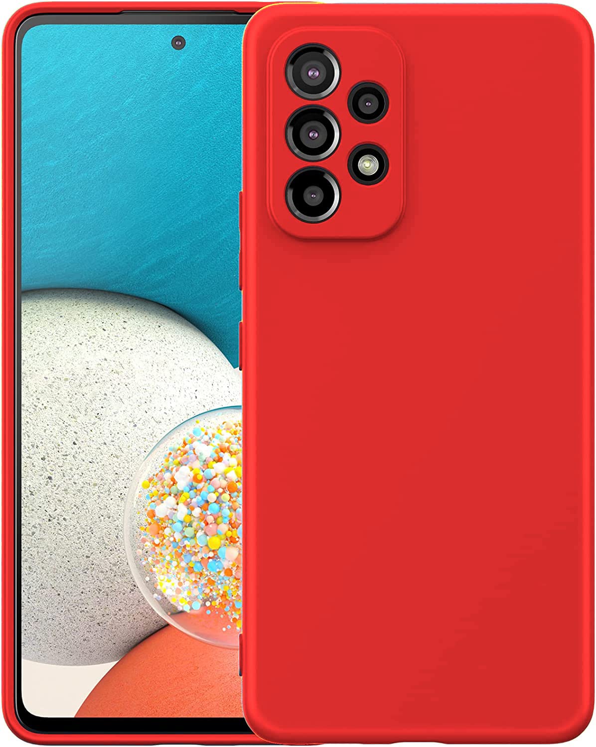 Silicone Case with Soft Touch Protective soft full cover for Samsung A73 A53 A33 A23 A13 A13 5G