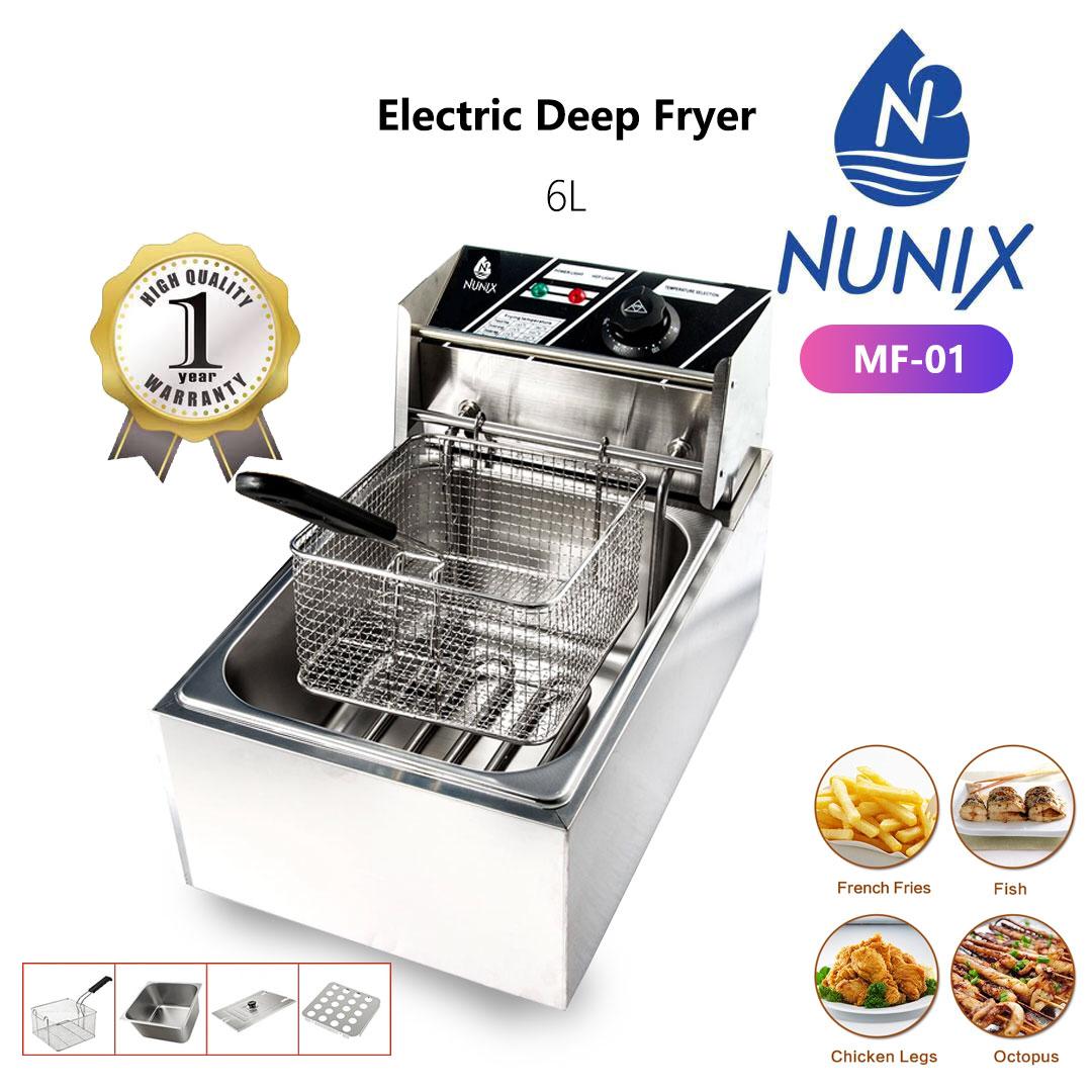 GENERIC Single Stainless Steel Electric Deep Frier 6 Litres-Powerful 2500W
