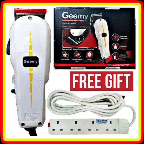 Geemy Hair Shaver Balding Shaving Kinyozi Machine Plus A FREE FOUR WAY Extension AS  A GIFT