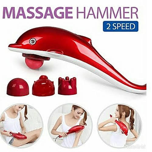 Dolphin Infrared Hammer Handheld Full Body Massager Massage parts: Neck, Shoulder, Waist, Back, Legs Recommended massage time: 15 minutes