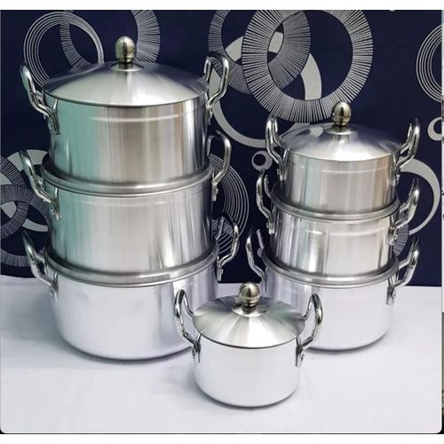 Tornado 14Pcs Heavy Stainless Aluminium Cooking Sufuria/ Cookware sets