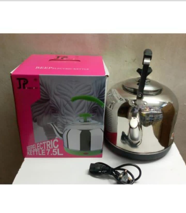(AN OFFER LIKE NO OTHER) Jamespot Large 7.5L Stainless Steel Electric Kettle Automatic..Two modes, manual mode water boiling automatic beep, automatic mode automatically powered off
Quickly boil, high