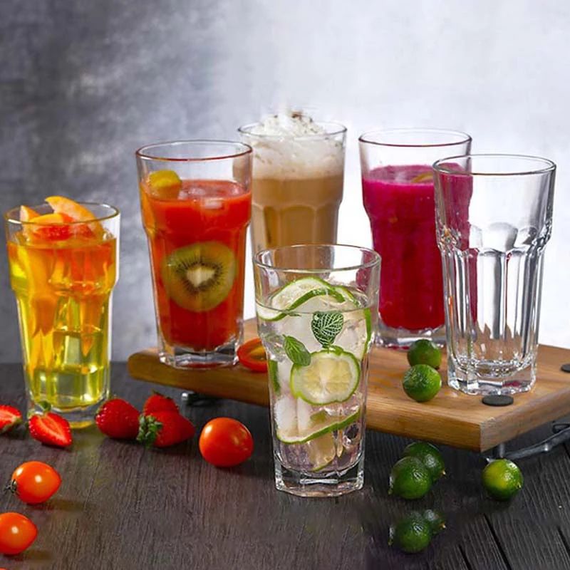 New chopper glass 
▪️500ml
▪️ Material: glass
 ▪️Contains: 6 glasses