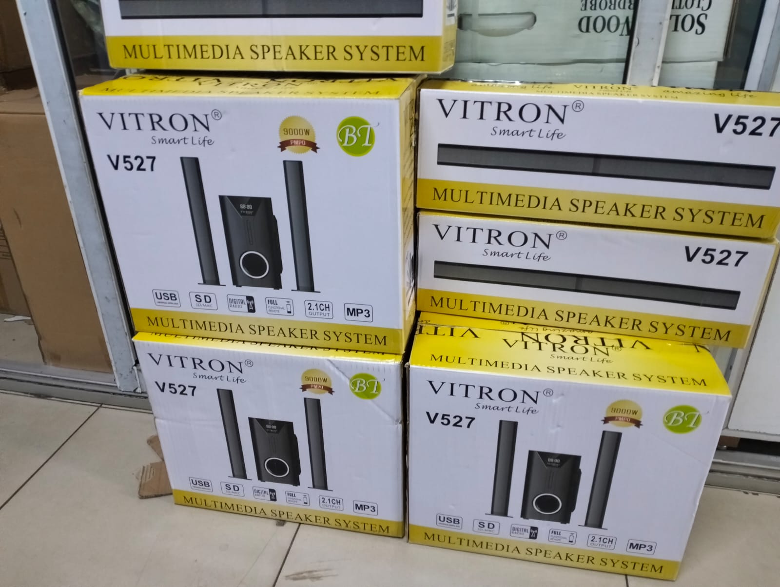 Vitron BASS Sub Woofer System-FM-USB,Bluetooth-9000wattsAmazing Sound
Super Bass surround
Hightech Multimedia
Aux/FM ready
USB Support
9000W PMPO
Bluetooth
WHAT’S IN THE BOX
Vitron subwoofer system
Re