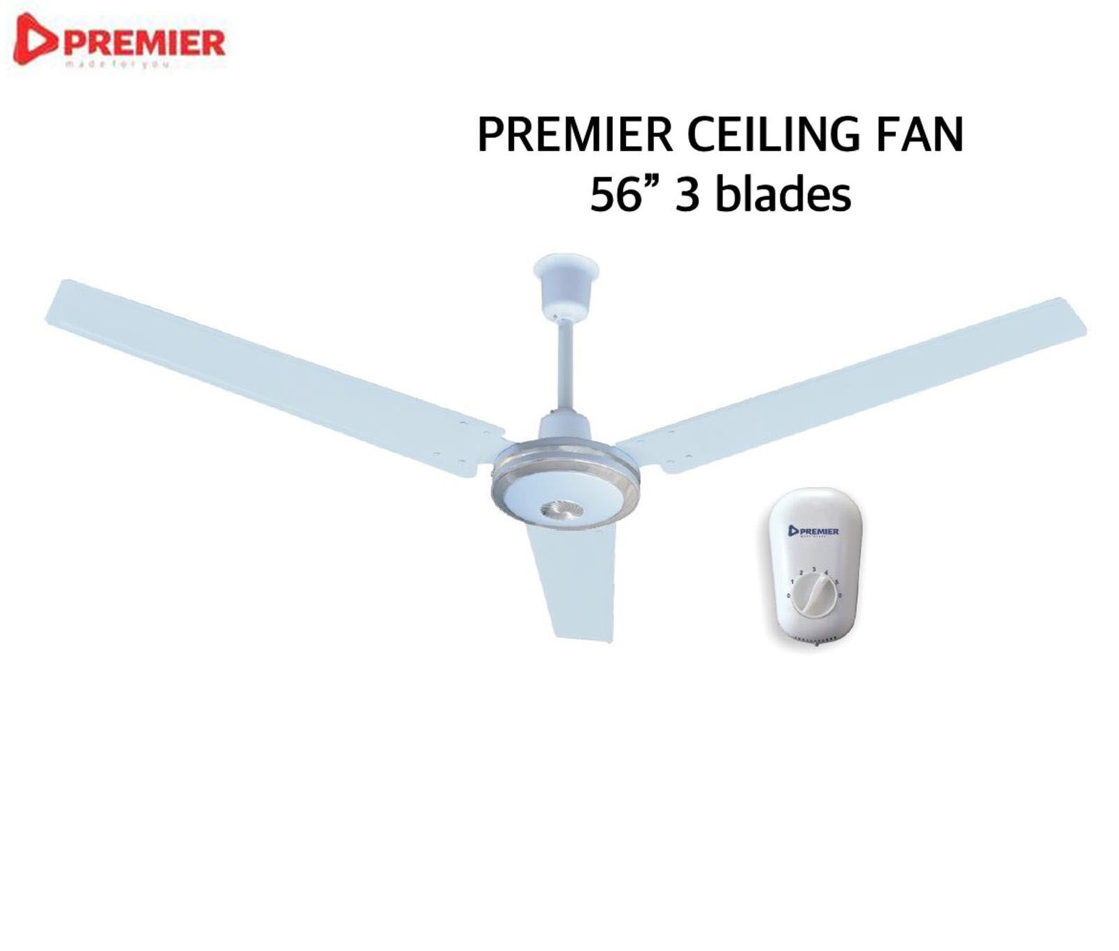 PREMIER 56 Inch Ceiling Fan with Remote