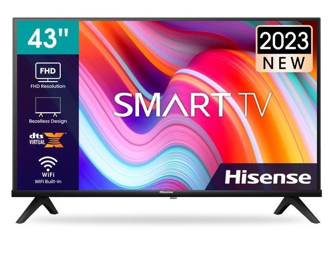 Hisense 43A4K, 43 Inches FHD, Youtube, Netflix Smart TV