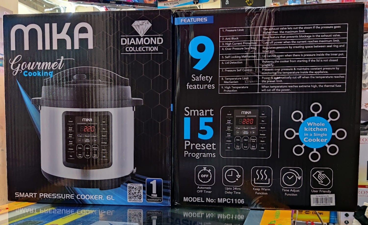 PRICE DROP!!! 🔥🔥 Mika MPC1106, 6 Litre Electric Pressure Cooker