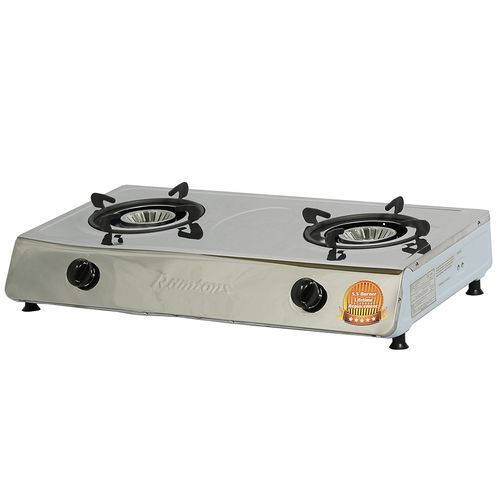 Ramtons RG/544 - Stainless Steel Table Top 2 Burner Gas Cooker