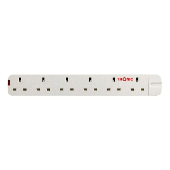Tronic 6 Way Extension Socket - TRK 7866