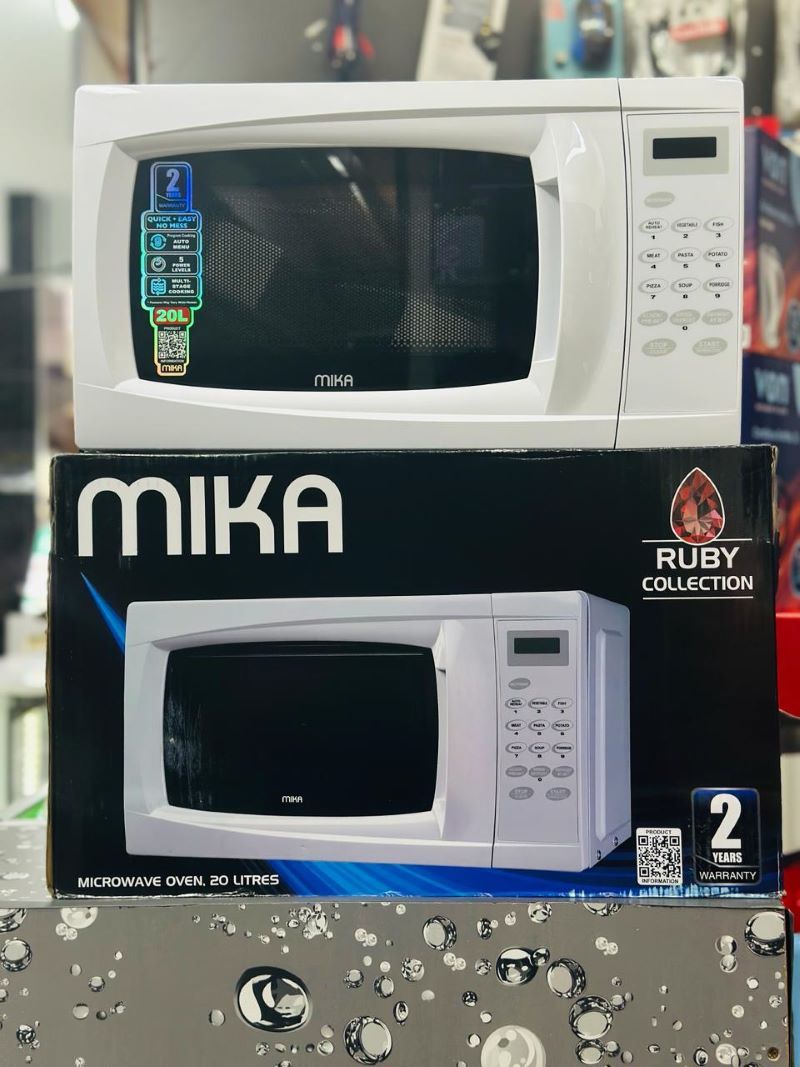 Quality Mika Microwave Oven, 20L, Digital Control Panel, White MMWDSPR2021W