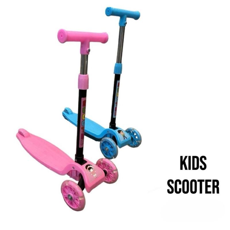 Children's Tricycle Scooter 3 Wheel Scooter up to 50 kg Weight - Premium Scooter Toddlers for Girls & Boys Scooter Height Adjustable Children's Scooter - 3 4 5 6 Years