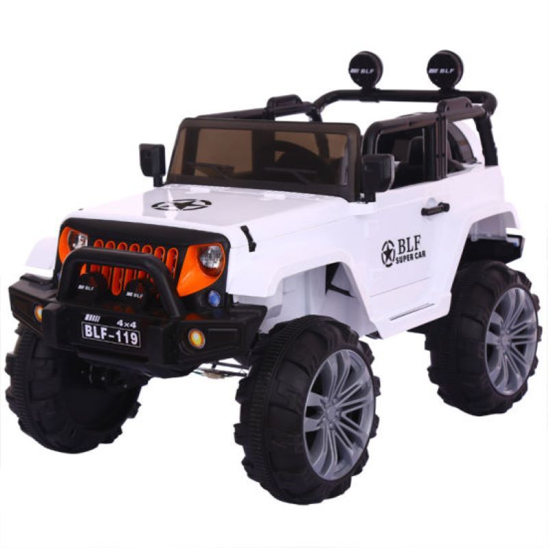 Electric Kids 4 By 4 Jeep Wrangler Ride On Toy,Exclusive multifunctional integrated control instrument,LED light, Music, early education and English stories Wit