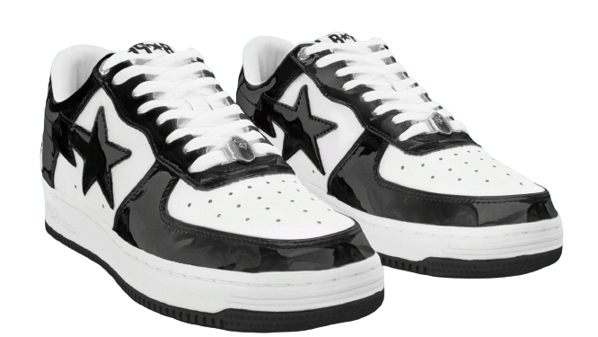 NEW ARRIVAL BAPESTA , BATHING APE BLACK BAPE STA , UNISEX FASHIONABLE SNEAKERS.