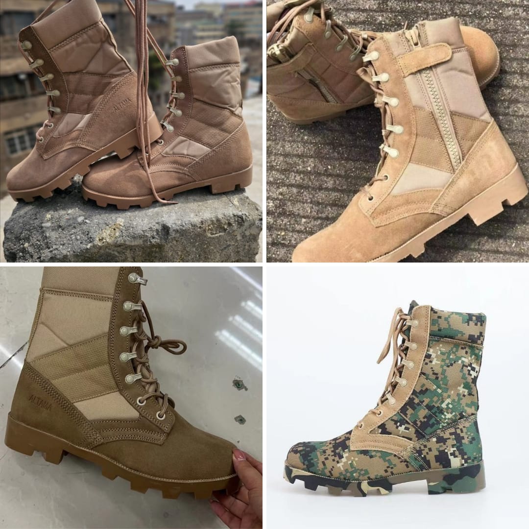 ORIGINAL LEATHER ALTAMA BOOTS, TACTICAL MILITARY BOOTS, CAMOUFLAGE BOOTS. HEAVY DUTY.